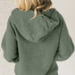 Half Zip Kangaroo Pocket Long Sleeve Hoodie