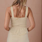 Square Neck Wide Strap Romper