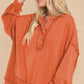 Exposed Seam Long Sleeve Sweatshirt