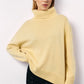 Basic Bae Turtleneck Long Sleeve Dropped Shoulder Sweater