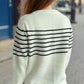 Striped Round Neck Long Sleeve Sweater