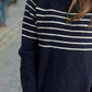 Striped Round Neck Long Sleeve Sweater