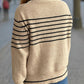 Striped Round Neck Long Sleeve Sweater