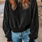 Double Take Round Neck Open Back Sweatshirt