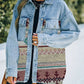Collared Neck Dropped Shoulder Denim Jacket
