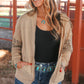 Printed Zip Up Hooded Jacket